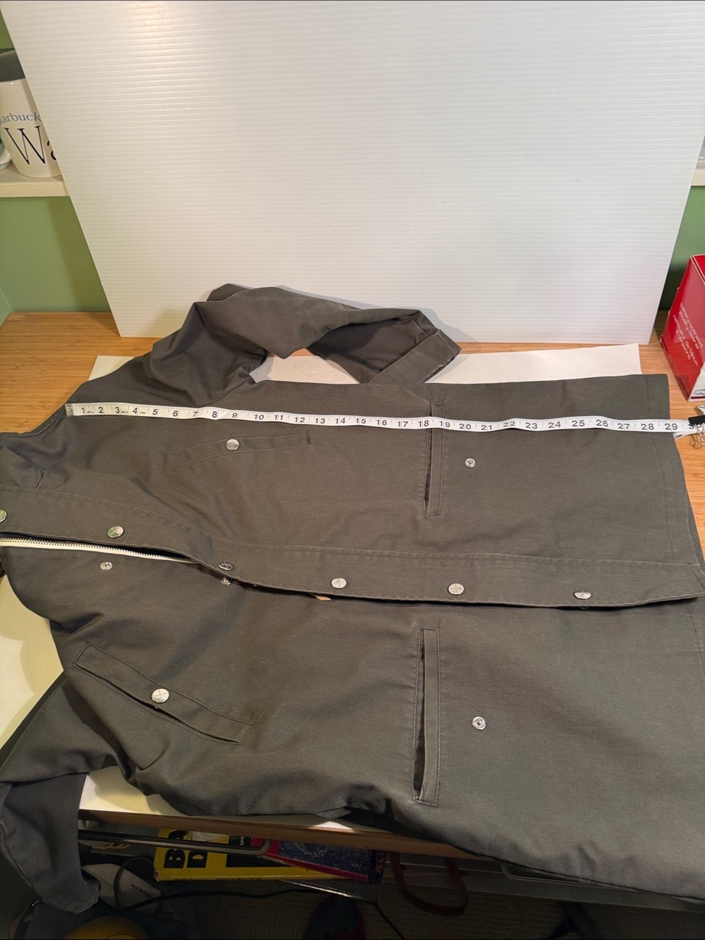 RVLT, Olive Green Hooded Men's Parka Jacket - Picture 11 of 11